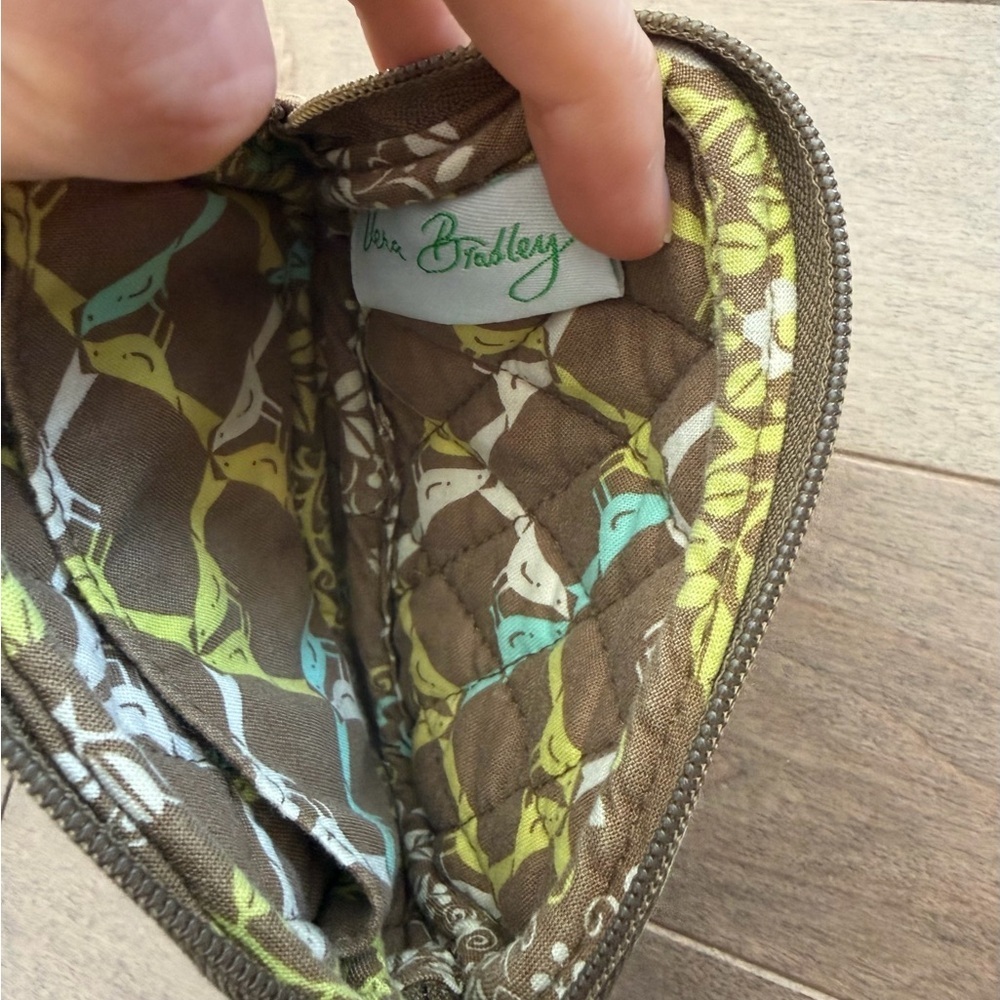 Vera Bradley Floral Brown and Yellow Wristlet - Picture 4 of 4